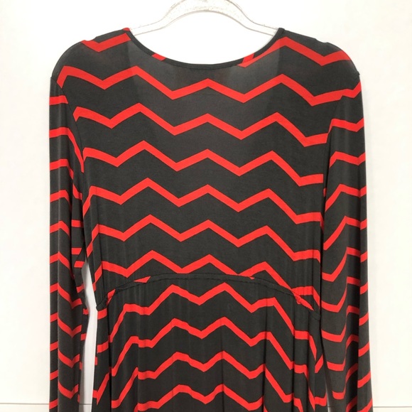 EUC MORE of Me Chevron striped maternity dress - Picture 6 of 9